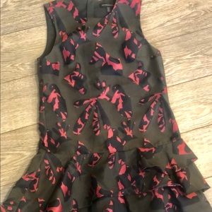 Banana Republic drop/ruffle waist mini dress